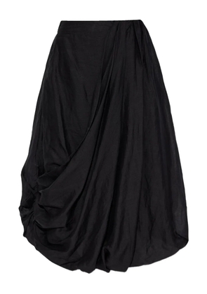AllSaints Nia draped midi skirt - Black