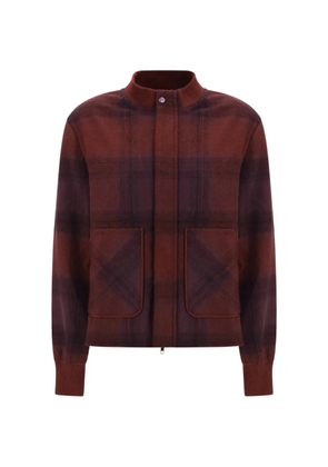 GOD'S TRUE CASHMERE Gradtitude plaid jacket - Brown