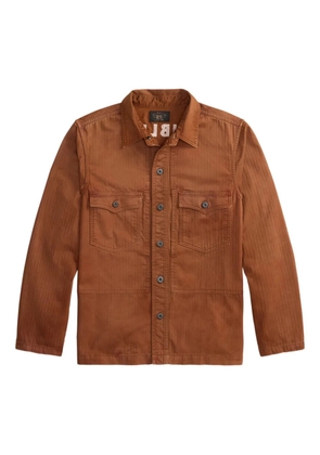 Ralph Lauren RRL striped cotton overshirt - Brown