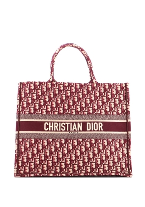 Christian Dior Pre-Owned Book Oblique Canvas Large tote bag - Red