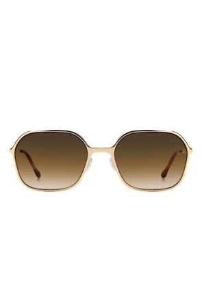 Isabel Marant Eyewear geometric-frame sunglasses - Brown