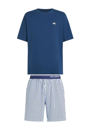 Karl Lagerfeld Ikon striped pyjama set - Blue
