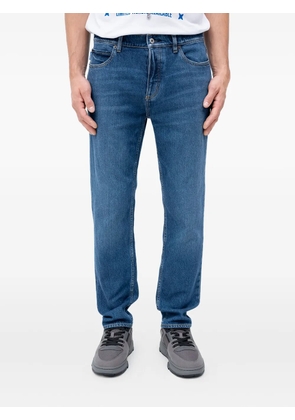 HUGO whiskering-effect jeans - Blue
