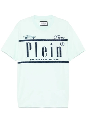 Philipp Plein rhinestone-logo T-shirt - Green