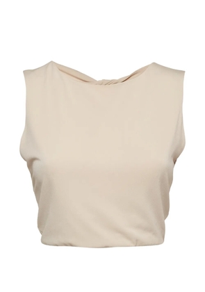 alice + olivia twist open-back top - Neutrals