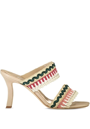 Manolo Blahnik 90mm Mabeco mule - Neutrals