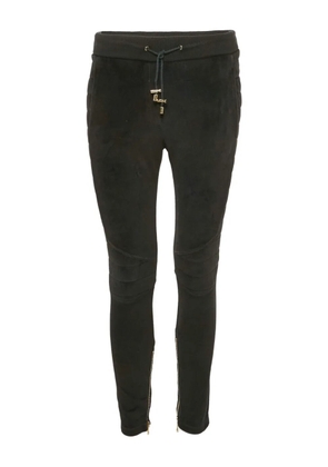 Balmain Pre-Owned 2024 quilted-panel zip track pants - Black