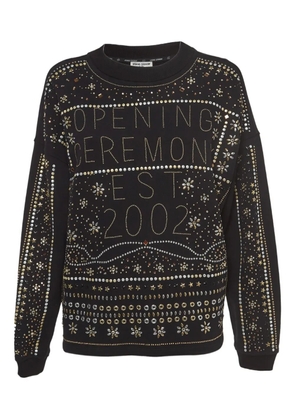 Opening Ceremony stud-embellished cotton sweatshirt - Black