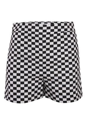 Christian Dior Pre-Owned check-print shorts - Black