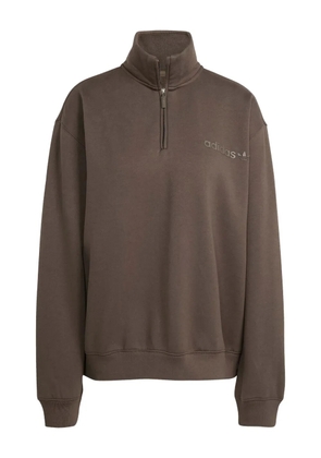 adidas half-zip sweatshirt - Brown