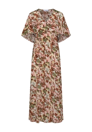 Marinella Piccinno Lucia silk dress - Brown