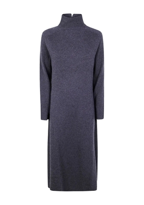 Antonelli high-neck ribbed dress - Grey
