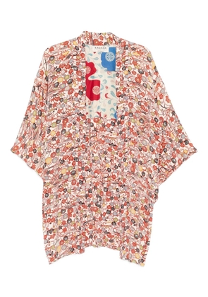 A.N.G.E.L.O. Vintage Cult 1970s floral-print silk dress - Neutrals