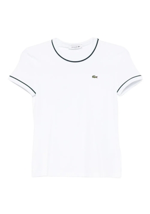 Lacoste logo-embroidered T-shirt - White