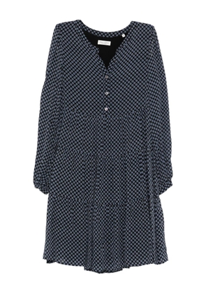 Marc O'Polo button geometric mini dress - Blue