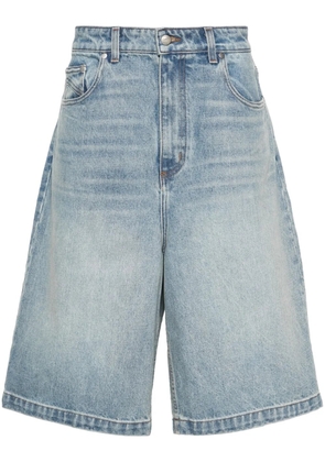RHUDE drop-crotch denim shorts - Blue