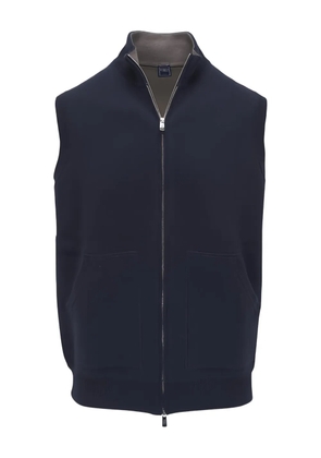 Fedeli Stan zip sleeveless gilet - Blue
