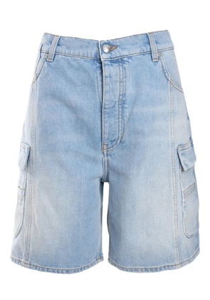 Off-White denim cargo shorts - Blue