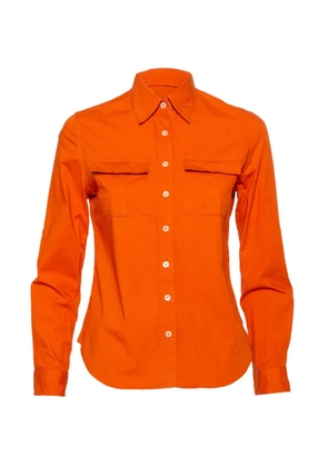 Burberry Pre-Owned cotton flap-pocket shirt - Orange