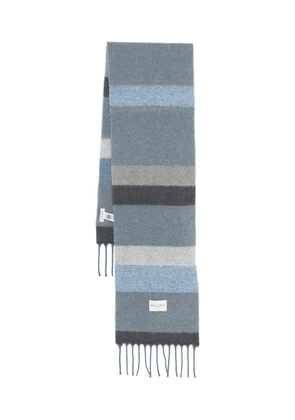 Marc O'Polo striped fringed scarf - Grey