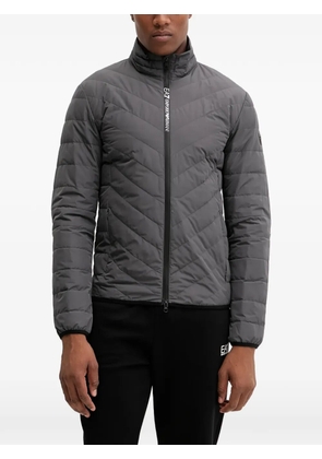Ea7 Emporio Armani quilted zip-up jacket - Grey