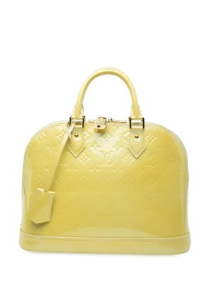 Louis Vuitton Pre-Owned 2014 Monogram Vernis Alma PM handbag - Yellow