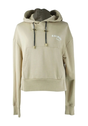 Balmain Pre-Owned logo-print sweatshirt - Neutrals