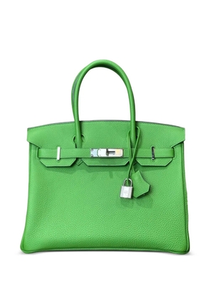 Hermès Pre-Owned 2023 Birkin 30 Togo-leather palladium-hardware handbag - Green