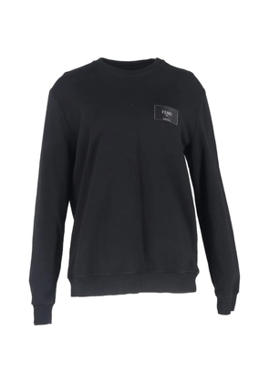 Fendi Pre-Owned crew-neck logo-detail sweatshirt - Black