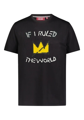 Mostly Heard Rarely Seen 8-Bit crown-print t-shirt - Black