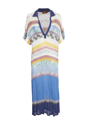 Missoni Pre-Owned side-slits maxi dress - White