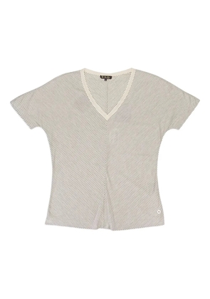 Loro Piana V-neck striped T-shirt - Grey