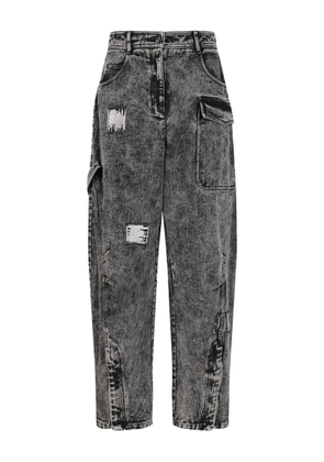 HUI MILANO ripped pocket jeans - Grey