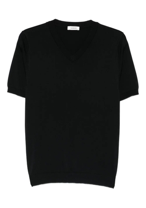 SANDRO V-neck short-sleeve T-shirt - Black