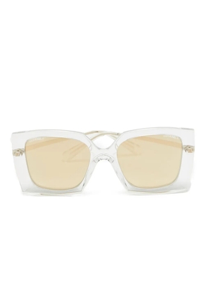 CHANEL Pre-Owned square-frame sunglasses - White