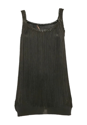 Roberto Cavalli Vintage fringe top - Black