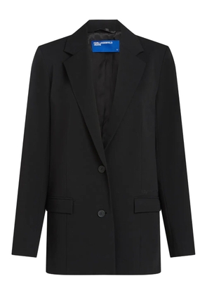 Karl Lagerfeld Jeans Karl quote blazer - Black