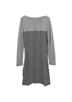 CHANEL Pre-Owned 1997 striped long-sleeve dress - White