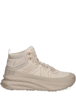 Ea7 Emporio Armani high-top logo sneakers - Neutrals