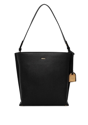 DKNY logo-tag shoulder bag - Black