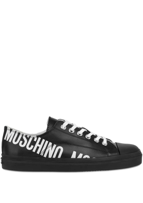 Moschino logo-lettering sneakers - Black