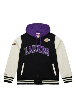 Mitchell & Ness x Los Angeles Lakers Courtside fleece bomber jacket - Black