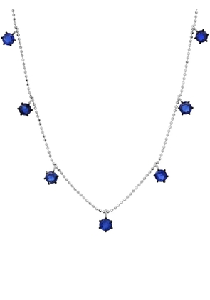 graziela 18K white gold Floating sapphire necklace - Silver