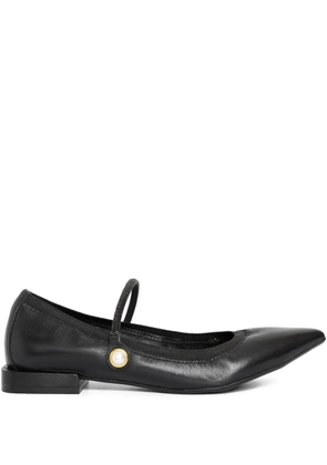 Studio Chofakian leather ballerina shoes - Black