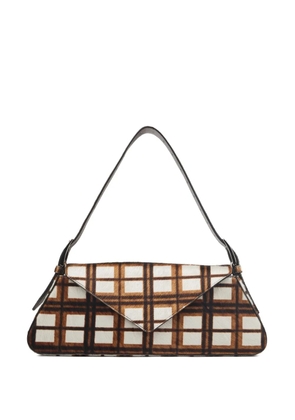 CamperLab checked shoulder bag - White