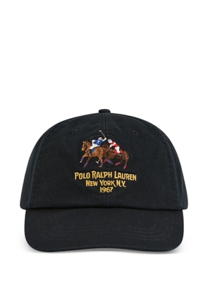 Polo Ralph Lauren horse-embroidery baseball cap - Black