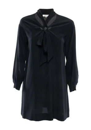 Diane Von Furstenberg Vintage 2024 bow neckline silk dress - Black