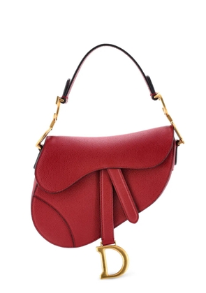 Christian Dior Pre-Owned Saddle Handbag Leather Mini shoulder bag - Red