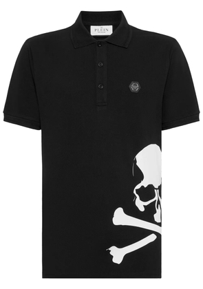Philipp Plein Skull & Bones cotton polo shirt - Black