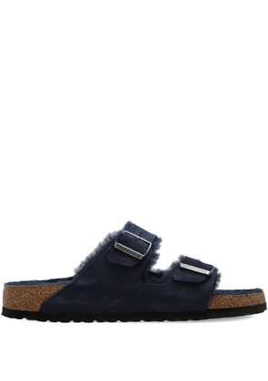 Birkenstock Arizona shearling-lined flat sandals - Blue
